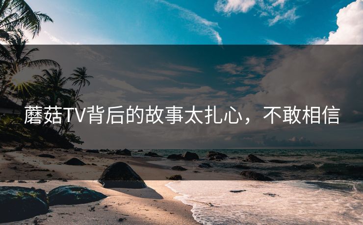 蘑菇TV背后的故事太扎心，不敢相信
