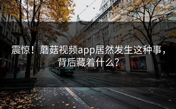 震惊！蘑菇视频app居然发生这种事，背后藏着什么？