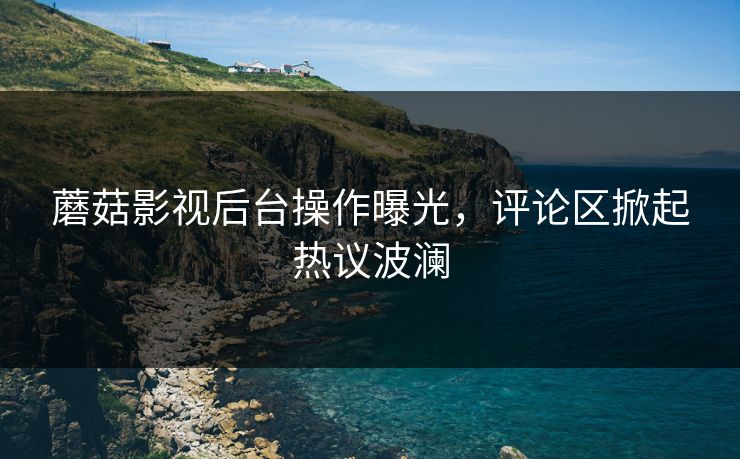 蘑菇影视后台操作曝光，评论区掀起热议波澜