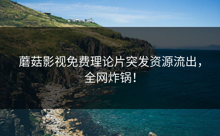 蘑菇影视免费理论片突发资源流出，全网炸锅！